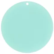 Pendente rotondo in acrilico trasparente 50 mm - Verde acqua x1