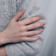 Anello a filo ritorto regolabile Misura 50-59 - Argento 925 x1