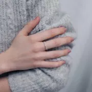 Anello a filo ritorto regolabile Misura 50-59 - Argento 925 x1