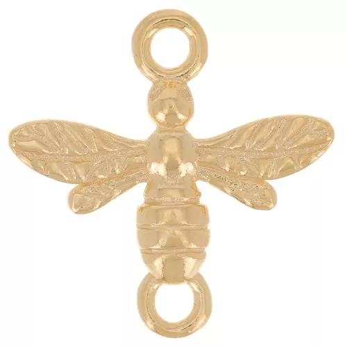 Distanziatore ape 14 mm - Argento 925 dorato oro fino x1
