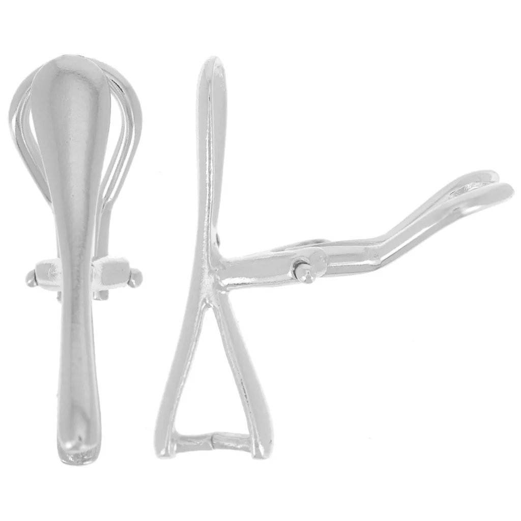 Clip Per Orecchie Senza Piercing - Design Alla Moda - Leggere E Comode - Confezione Da 2 - Oro E Bianco - Per Diverse Occasioni - Foto 5