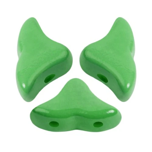 Perle in vetro Hélios® di Puca® 6x10 mm - La Divine Pistachio x10g