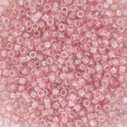 Miyuki Delica 11/0 DB1481-1 - Trasparente con riflessi color salmone x8 g