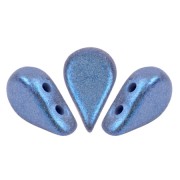 Perle di vetro Amos® di Puca® 5x8 mm - Stardust Blue x10g
