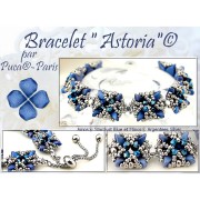 Perle di vetro Amos® di Puca® 5x8 mm - Stardust Blue x10g