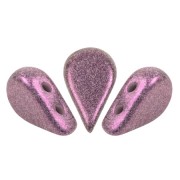Perle di vetro Amos® di Puca® 5x8 mm - Stardust Amethyst x10g