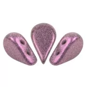 Perle di vetro Amos® di Puca® 5x8 mm - Stardust Amethyst x10g