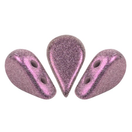 Perle di vetro Amos® di Puca® 5x8 mm - Stardust Amethyst x10g