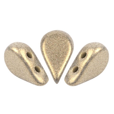 Perle di vetro Amos® di Puca® 5x8 mm - Stardust Beige x10g