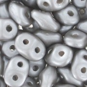 SuperDuo mm. 2.5x5 Pearl Coat Silver x10g|raw }}