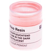 Pigmento in polvere noctilucente per resina - Rico Design - Rosso fluo x3g