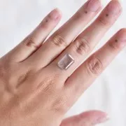 Quarzo rettangolo con inclusioni di 13,3x9,6 mm - 3,58 carati