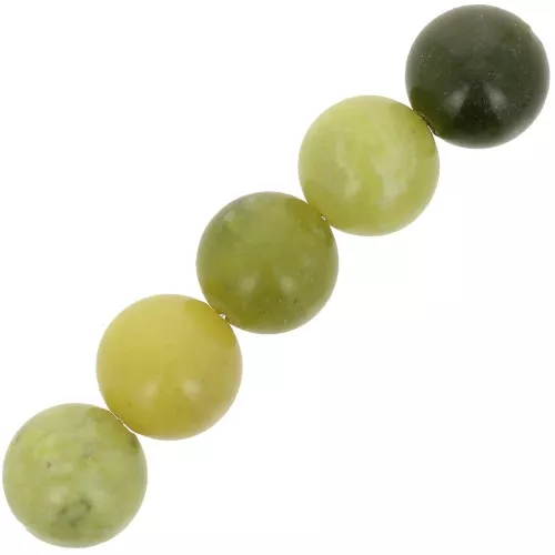 Perline rotonde 4,5 mm - Nefrite giada x20