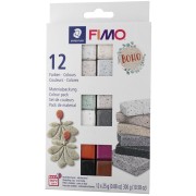 Assortimento di 12 colori di pasta Fimo Effect - Boho x1|raw }}