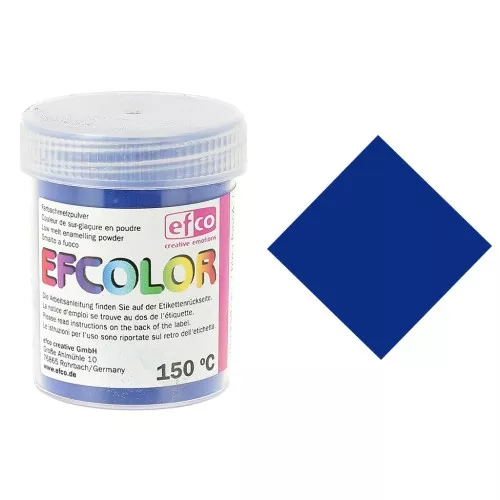 Polvere Efcolor di sovrasmalto Blu Scuro x25ml