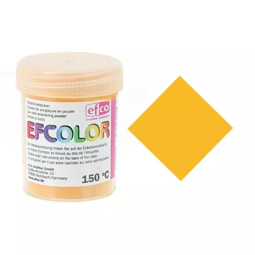 Polvere Efcolor di sovrasmalto giallo x25ml