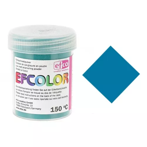 Polvere Efcolor di sovrasmalto Turchese x25ml