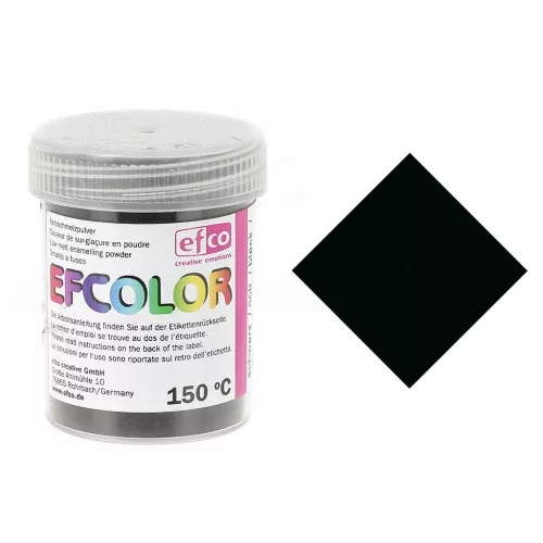 Polvere Efcolor di sovrasmalto Nera x25ml