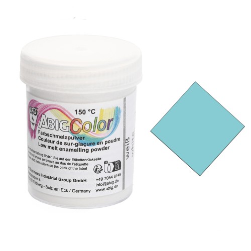 Polvere di sovrasmalto turchese chiaro x25ml