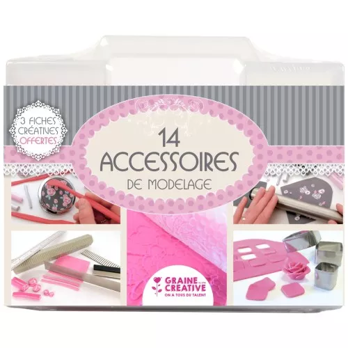 Valigetta di accessori per modellismo - Graine Créative - 14 accessori