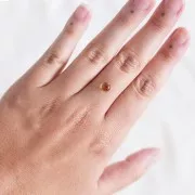 Citrino naturale - cabochon rotondo - 6,1 mm x1