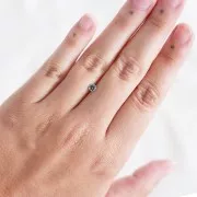 Zaffiro Teal tondo 4 mm - 0,30 carati