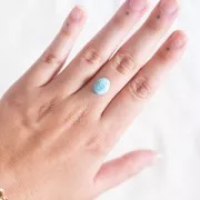 Larimar ovale 11,2x9,2 mm - 3,45 carati