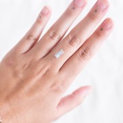 Pietra di luna rettangolare 9,8x4,3 mm - 1,21 carati