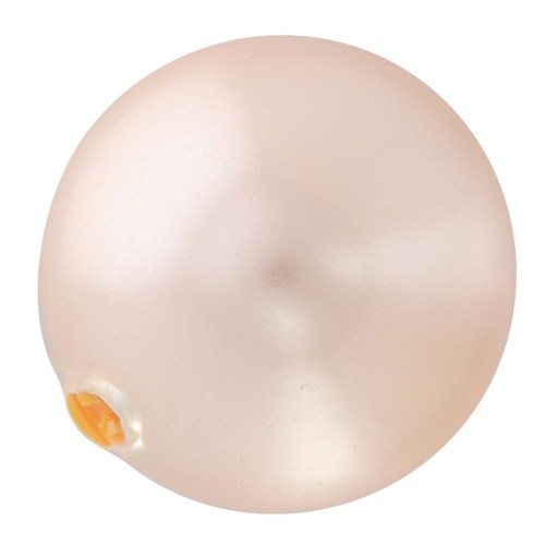 Perlina PureCrystal mezza forata 5818 mm. 8 Peach Pearl x1