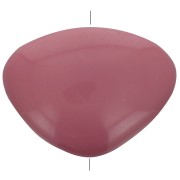 Perlina piatta irregolare opaca in resina 20x27 mm - Ribes nero x1|raw }}