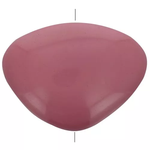 Perlina piatta irregolare opaca in resina 20x27 mm - Ribes nero x1
