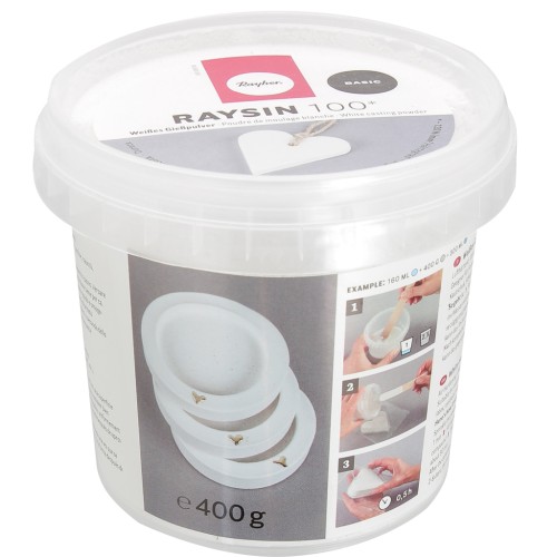 Raysin 100 - Polvere ceramica bianca per stampaggio - Basic x400g