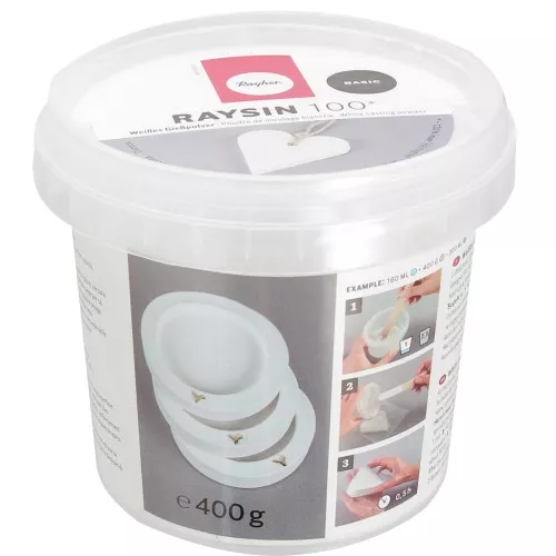 Raysin 100 - Polvere ceramica bianca per stampaggio - Basic x400g