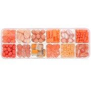 Assortimento di Perle Preciosa Ornela - Arancione x200g