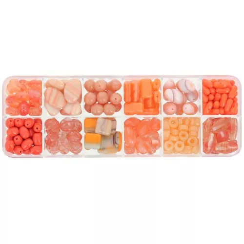 Assortimento di Perle Preciosa Ornela - Arancione x200g