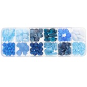Assortimento di perle Preciosa Ornela - Aqua x200g|raw }}