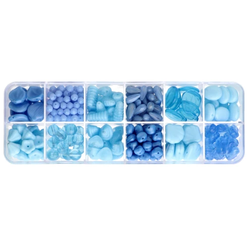 Assortimento di perle Preciosa Ornela - Aqua x200g