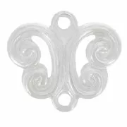 Ciondoli 2 anellini argento mm. 8 x10