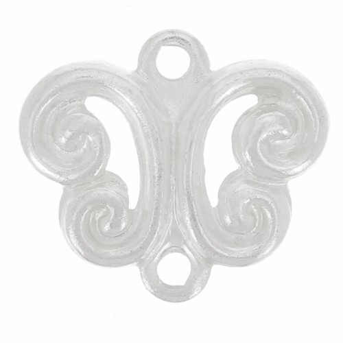 Ciondoli 2 anellini argento mm. 8 x10