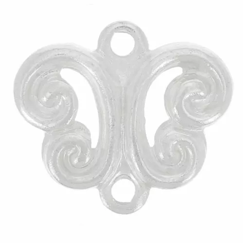 Ciondoli 2 anellini argento mm. 8 x10