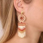 Rocaille Miyuki 11/0 642 - Dyed Salmon S/L Alabaster x8g