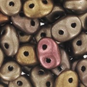 SuperDuo mm. 2.5x5 Crystal Gold Rainbow x10g