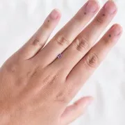 Zaffiro rettangolare 4,1x3,1 mm - 0,35 carati