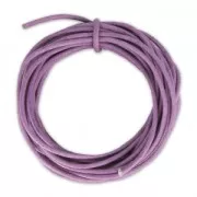 Filo di cotone cerato mm. 2 Light Amethyst x m. 5