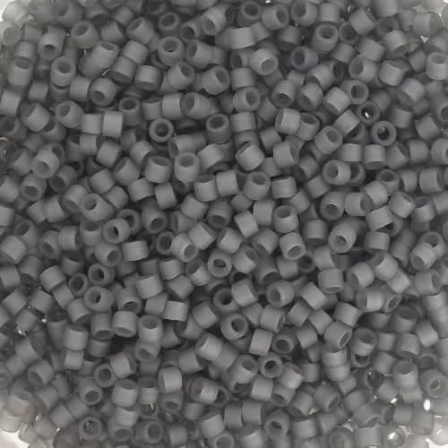 Miyuki Delica 11/0 DB2406 - Mat Transparent Charcoal x8g