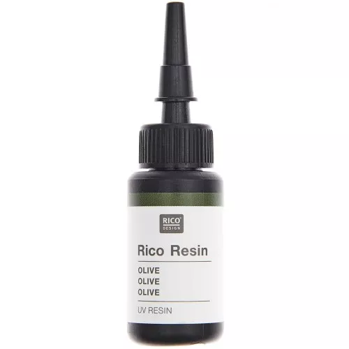 Resina colorata UV - Rico Design - Olive x10ml