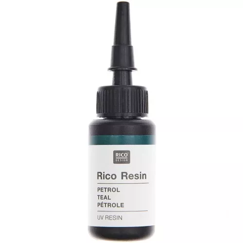 Resina colorata UV - Rico Design - Petrole x10ml