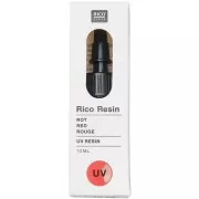 Resina colorata UV - Rico Design - Rosso x10ml