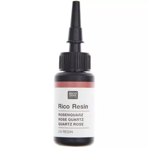 Resina UV colorata - Rico Design - Quarzo rosa x10ml