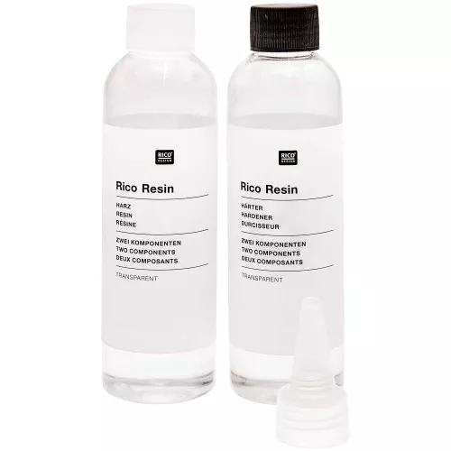 Resina epossidica bicomponente - Rico Design - Trasparente x 400 ml